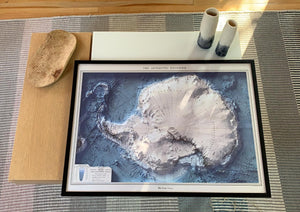 Mapa Antartica 3d | Con o sin Marco | Entrega a domicilio | Mapas del Sur