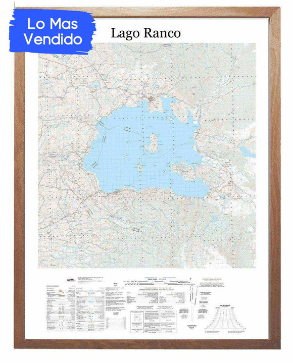 Lago Ranco, IGM | Mapa IGM | Con o sin marco | Mapas del sur