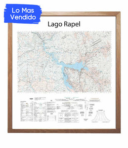 Lago Rapel, IGM | Mapa IGM | Con o sin marco | Mapas del Sur