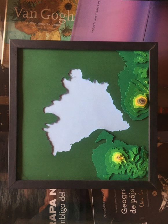 Maqueta Llanquihue alturas | Maquetas | Mapas del Sur